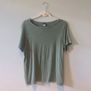 Old Navy Green Luxe Short Sleeve Tee